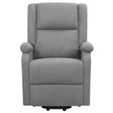 Fauteuil de massage inclinable Gris clair Tissu