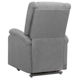 Fauteuil de massage inclinable Gris clair Tissu