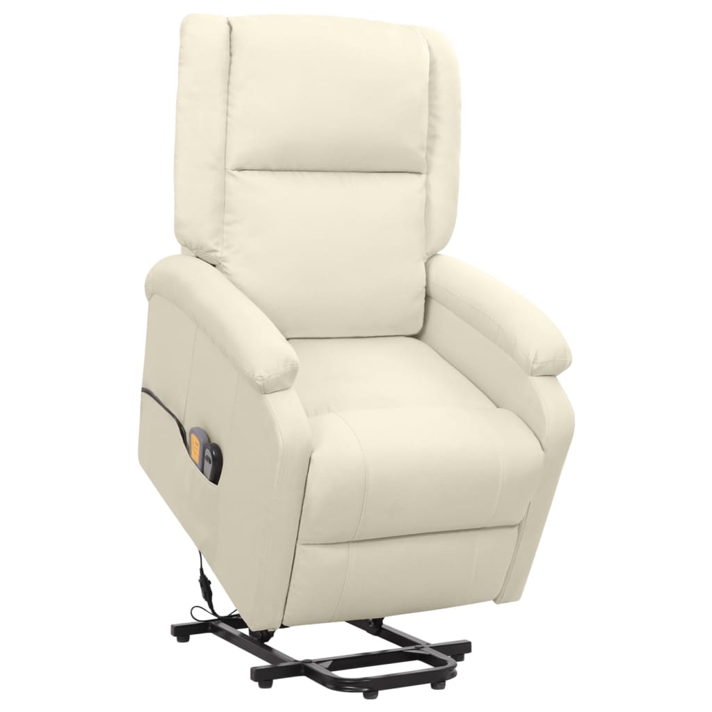 Fauteuil de massage Crème Tissu