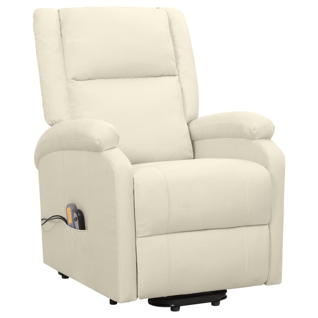 Fauteuil de massage Crème Tissu