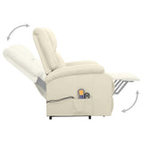 Fauteuil de massage Crème Tissu