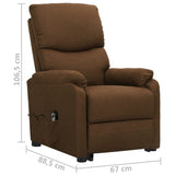Fauteuil Marron Tissu