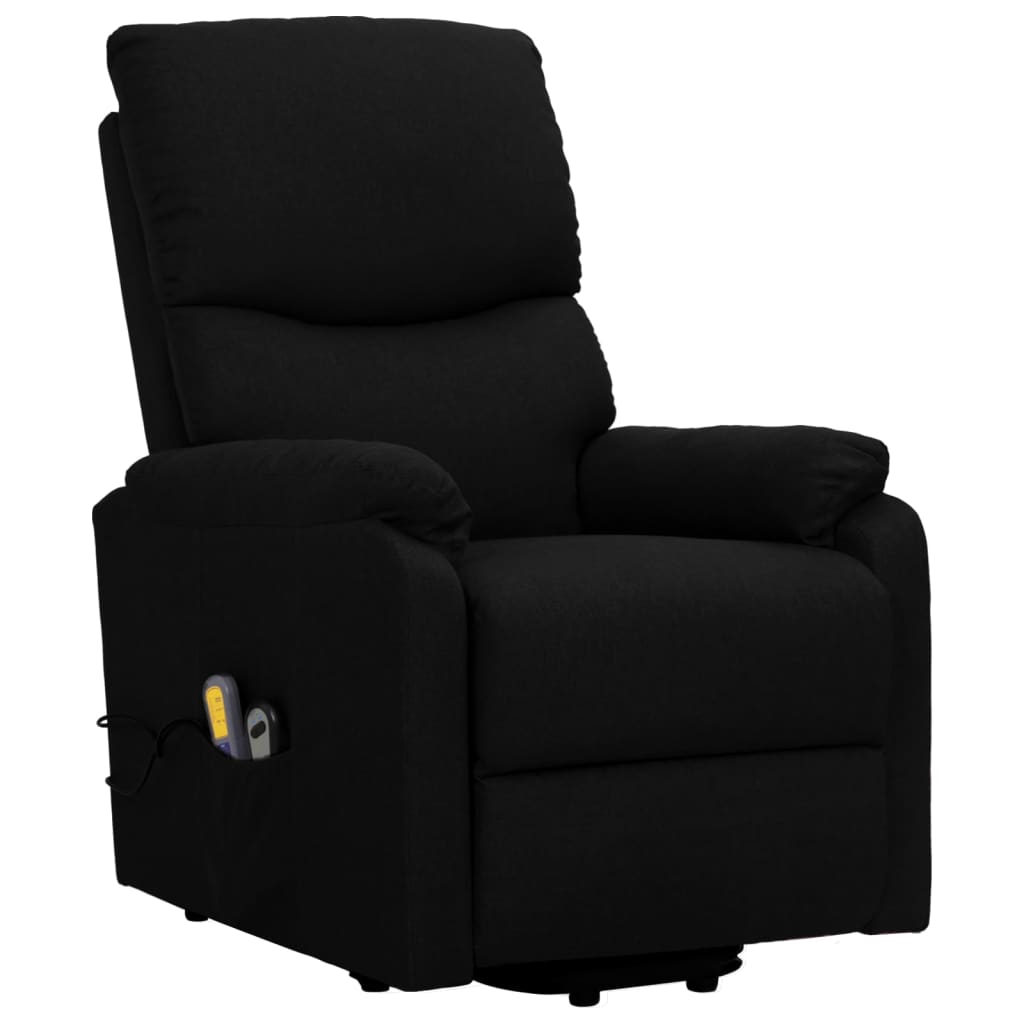 Fauteuil de massage Noir Tissu