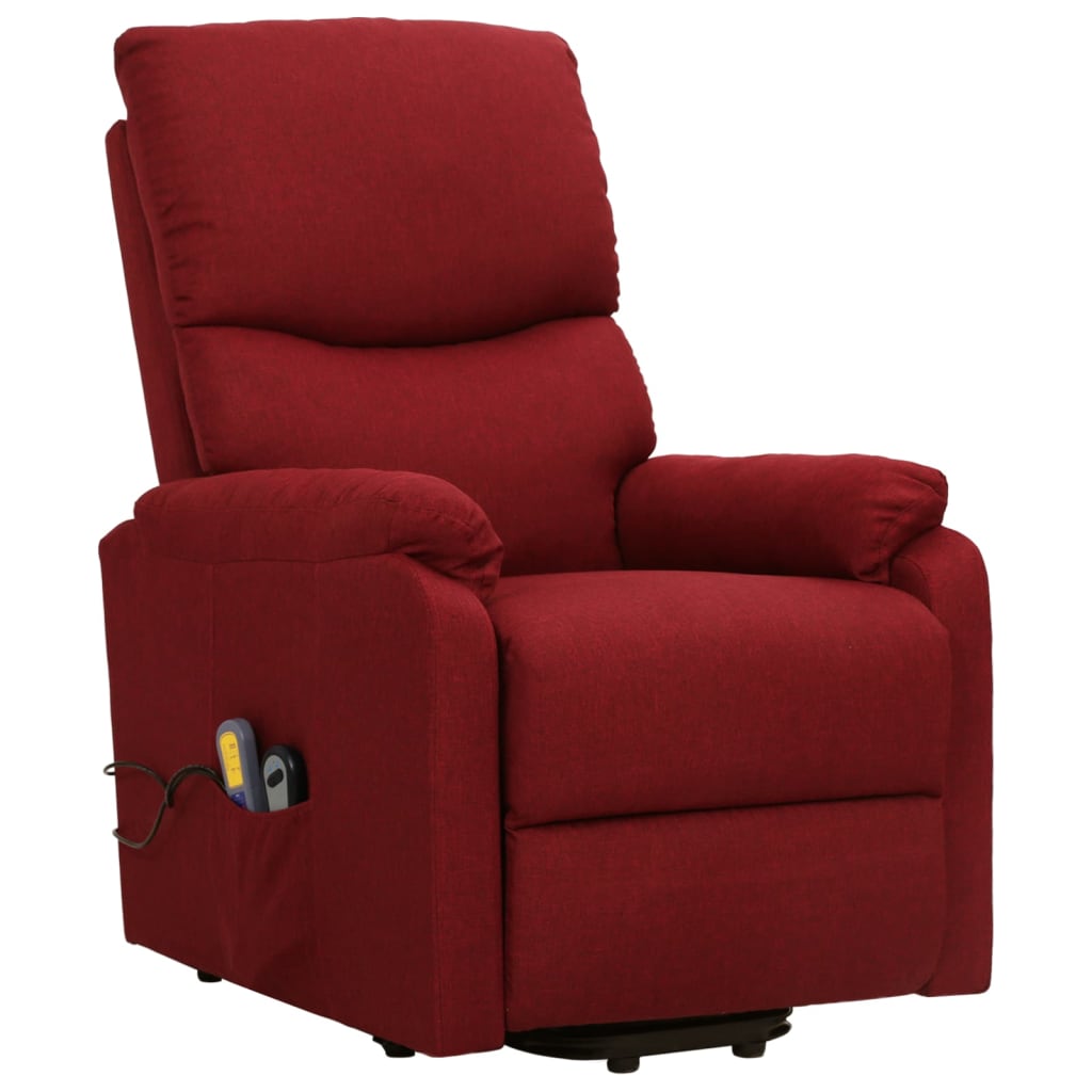 Fauteuil de massage Rouge bordeaux Tissu