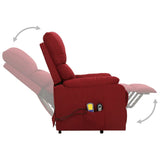 Fauteuil de massage Rouge bordeaux Tissu