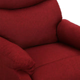 Fauteuil de massage Rouge bordeaux Tissu