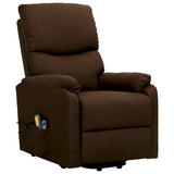 Fauteuil de massage Marron foncé Tissu