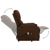 Fauteuil de massage Marron foncé Tissu