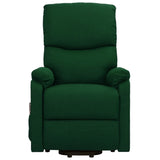 Fauteuil de massage Vert foncé Tissu