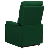 Fauteuil de massage Vert foncé Tissu