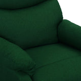 Fauteuil de massage Vert foncé Tissu