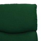 Fauteuil de massage Vert foncé Tissu