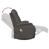 Fauteuil à bascule de massage Anthracite Similicuir