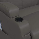 Fauteuil à bascule de massage Anthracite Similicuir