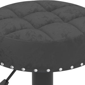 Tabourets de bar lot de 2 noir velours
