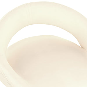 Tabourets de bar lot de 2 crème velours