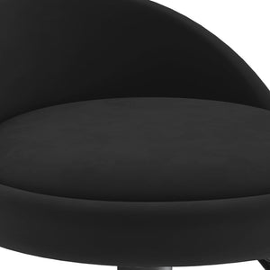 Tabourets de bar lot de 2 Noir Velours
