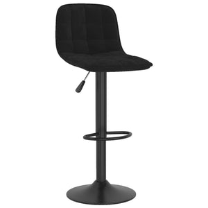 Tabourets de bar lot de 2 noir velours