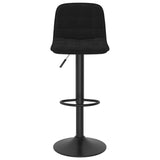 Tabourets de bar lot de 2 noir velours