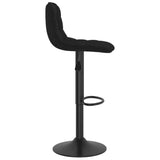 Tabourets de bar lot de 2 noir velours