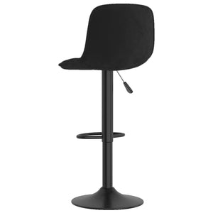 Tabourets de bar lot de 2 noir velours