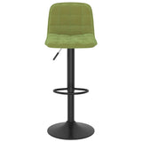 Tabourets de bar lot de 2 vert clair velours