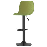 Tabourets de bar lot de 2 vert clair velours