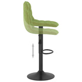 Tabourets de bar lot de 2 vert clair velours