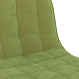 Tabourets de bar lot de 2 vert clair velours