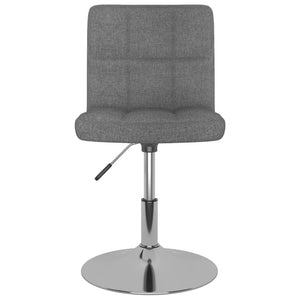 Tabouret de bar pivotant Gris clair Tissu