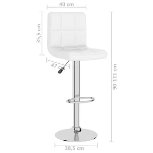 Tabouret de bar Blanc Similicuir