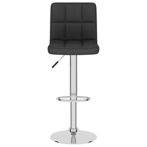 Tabourets de bar lot de 2 noir tissu