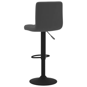 Tabourets de bar lot de 2 noir velours