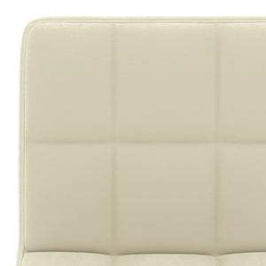 Tabourets de bar lot de 2 crème velours