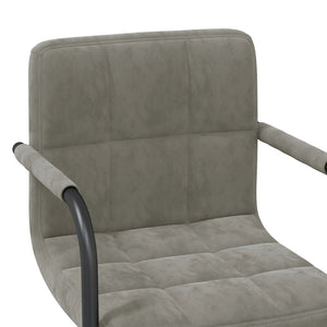 Tabouret de bar Gris clair Velours