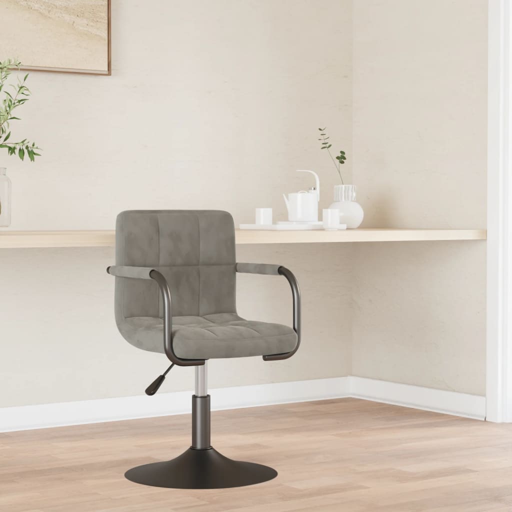 Tabouret de bar Gris clair Velours
