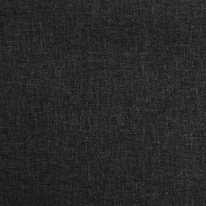 Tabourets de bar lot de 2 noir tissu