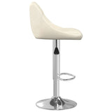 Tabourets de bar lot de 2 crème velours