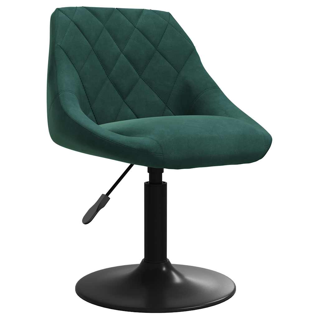 Tabouret de bar Vert foncé Velours