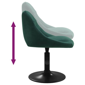 Tabouret de bar Vert foncé Velours
