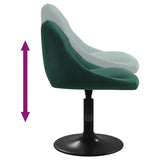 Tabouret de bar Vert foncé Velours