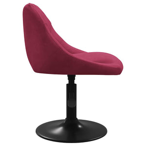 Tabouret de bar Rouge bordeaux Velours