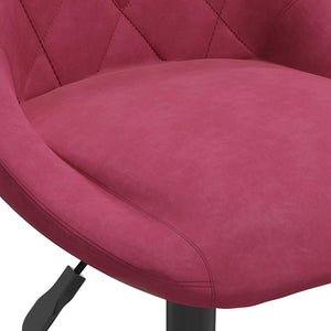 Tabouret de bar Rouge bordeaux Velours
