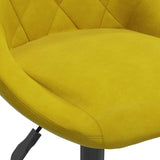 Tabouret de bar Jaune moutarde Velours