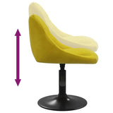 Tabouret de bar Jaune moutarde Velours