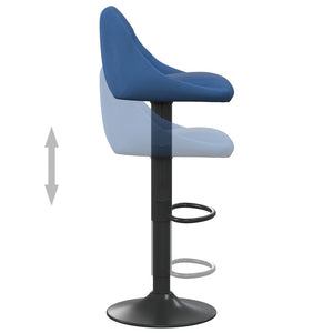 Tabouret de bar Bleu Velours