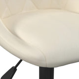 Tabourets de bar lot de 2 crème velours
