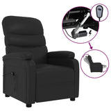 Fauteuil inclinable électrique Noir Similicuir