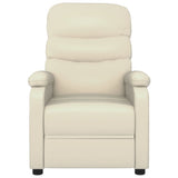 Fauteuil inclinable électrique Crème Similicuir
