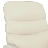Fauteuil inclinable électrique Crème Similicuir